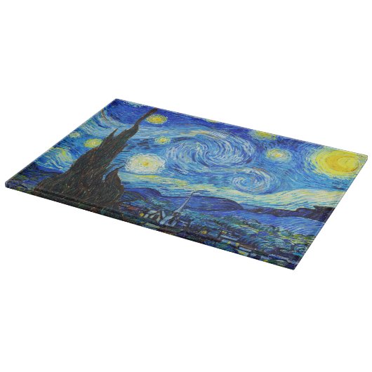 Planche À Découper Starry Night Vincent Van Gogh peinture paris (Coin)