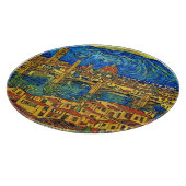 Planche À Découper Starry Starry Night Florence Italie (Coin)