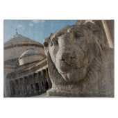 Planche À Découper statue de lion devant San Francesco di Paola (Devant)