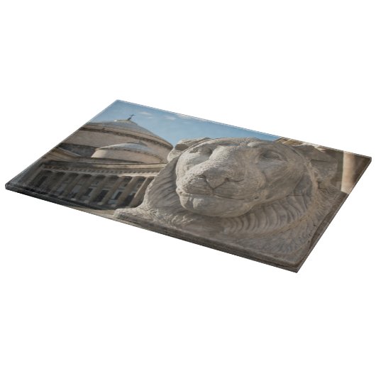 Planche À Découper statue de lion devant San Francesco di Paola (Coin)