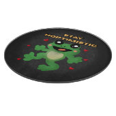 Planche À Découper Stay Hoptimistic Cute Frog Pun Funny Frog Lover Gi (Coin)
