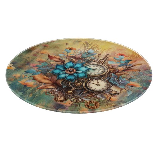 Planche À Découper Steampunk Floral (Coin)