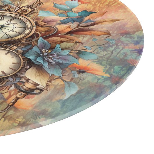 Planche À Découper Steampunk Floral (Coin)