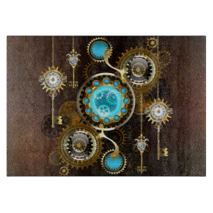 Planche À Découper Steampunk Rusty Background