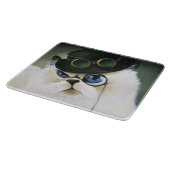 Planche À Découper Steampunk Siamese Persian Chat (Coin)