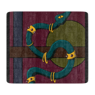 Planche À Découper Sticker Carré Snake