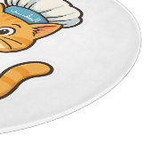 Planche À Découper Sticker Chef Chat Shawarma (Coin)