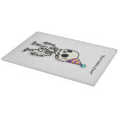 Planche À Découper "Sticker crânien jouant" (Coin)