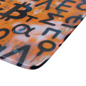 Planche À Découper Street Art "Bitcoin Graffiti" (Style #5) (Coin)