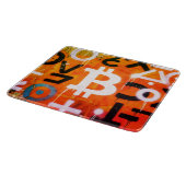 Planche À Découper Street Art "Bitcoin Graffiti" (Style #6) (Coin)