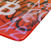 Planche À Découper Street Art "Bitcoin Graffiti" (Style #9) (Coin)