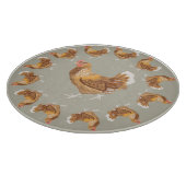 Planche À Découper Strutting Brown Hens (Coin)