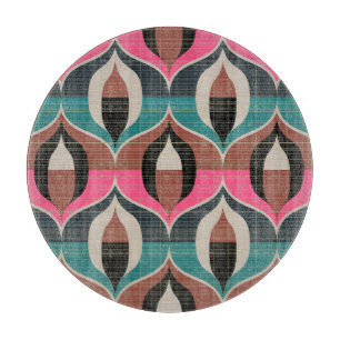 Planche À Découper Style années 60 rétro Motif sans couture