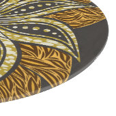 Planche À Découper Style Batik Floral Abstrait africain (Coin)