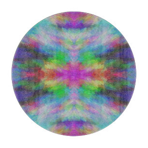 Planche À Découper Style d'art Tie Dye coloré