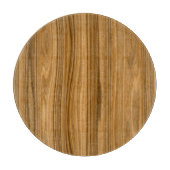 Planche À Découper Style de grain élégant en bois (Devant)
