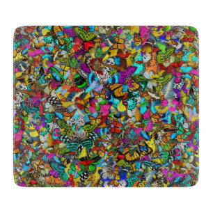 Planche À Découper Style de motif mosaïque coloré vibrant