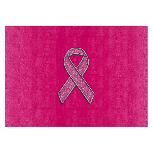 Planche À Découper Style de Parties scintillant courbée Chrome Pink R (Devant)