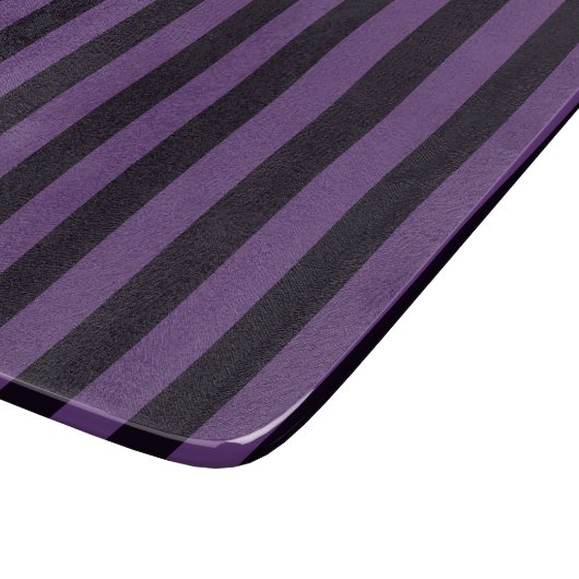Planche À Découper Style Déco Bandes verticales violettes (Coin)