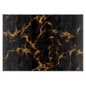 Planche À Découper Style Marbre élégant3 - Or noir (Devant)