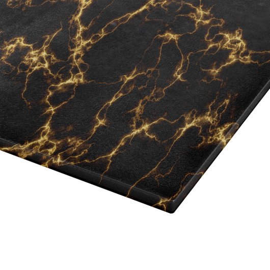 Planche À Découper Style Marbre élégant3 - Or noir (Coin)