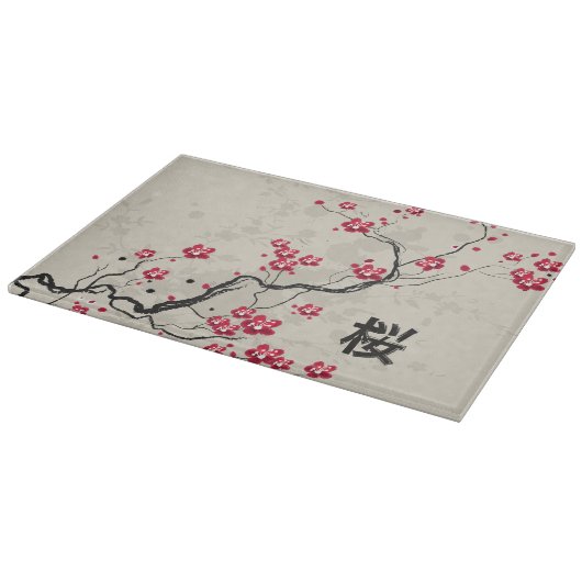 Planche À Découper Style oriental Sakura Cherry Blossom Art (Coin)