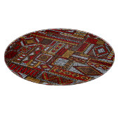 Planche À Découper Style Patchwork Impression ethnique brodée (Coin)