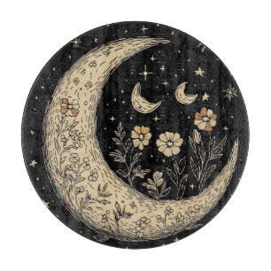Planche À Découper Style Stars Moons Boho