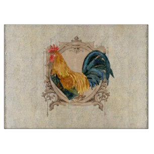 Planche À Découper Style vintage Pays Français Rustique Barne Rooster