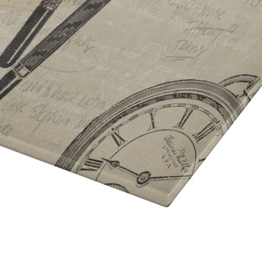 Planche À Découper Stylos-plumes et Watchface avec des notes (Coin)
