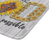 Planche À Découper Sublimation et écriture de tournesol inspirante (Coin)