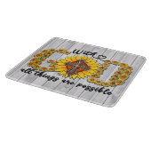 Planche À Découper Sublimation et écriture de tournesol inspirante (Coin)