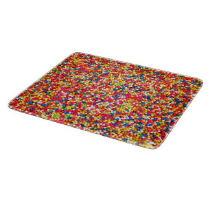 Planche À Découper Sucreries arc-en-ciel colorées Gâteau friandises C