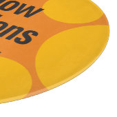 Planche À Découper Suivez les instructions avec soin Orange Spots (Coin)