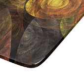 Planche À Découper Sun Flower Floral Moderne Art Motif Abstrait (Coin)