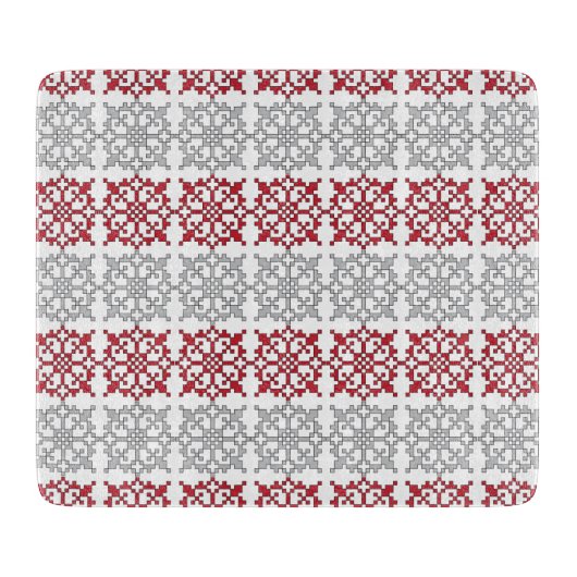 Planche À Découper SUN traditionnel letton motif géométrique I (Devant)