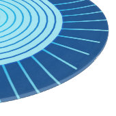 Planche À Découper Sunburst géométrique moderne - Bleu de Cobalt et A (Coin)