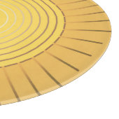 Planche À Découper Sunburst géométrique moderne - Or de moutarde / Ja (Coin)