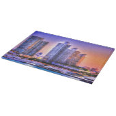 Planche À Découper Sunrise de Miami Skyline (Coin)
