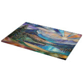 Planche À Découper Sunrise Mountain Lake Kitchen Cutting Board (Coin)