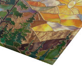 Planche À Découper Sunset Mountain Kitchen Glass Cutting Board (Coin)