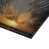 Planche À Découper Sunset Through Palm Fronds (Coin)