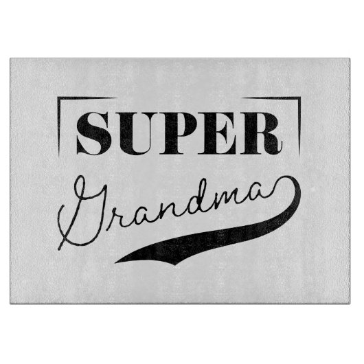 Planche À Découper Super grand-mère (Devant)