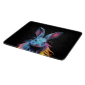 Planche À Découper Superbe Lapin Bleu en feu (Coin)