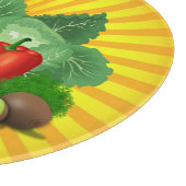 Planche À Découper Superbes fruits Légumes et soleil (Coin)