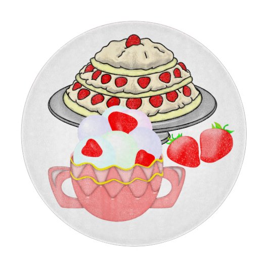 Planche À Découper Superlecteur de fraises (Devant)