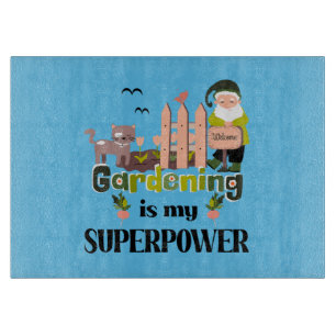 Planche À Découper Superpuissance du jardin, jardinier mignon