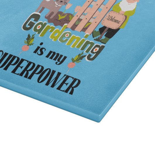 Planche À Découper Superpuissance du jardin, jardinier mignon (Coin)