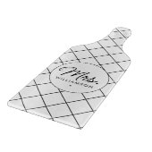 Planche À Découper Sur Mesure, Mme Est. Script élégant moderne nouvel (Coin)