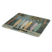 Planche À Découper Surf Up, Style Pastel Personnalisé (Coin)
